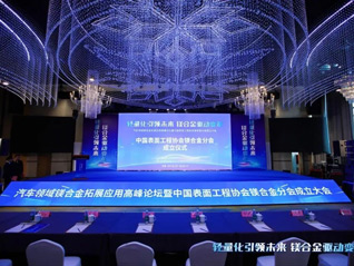 汽车领域镁合金拓展应用高峰论坛暨中国表面工程协会镁合金分会成立大会在安徽池州圆满落幕！